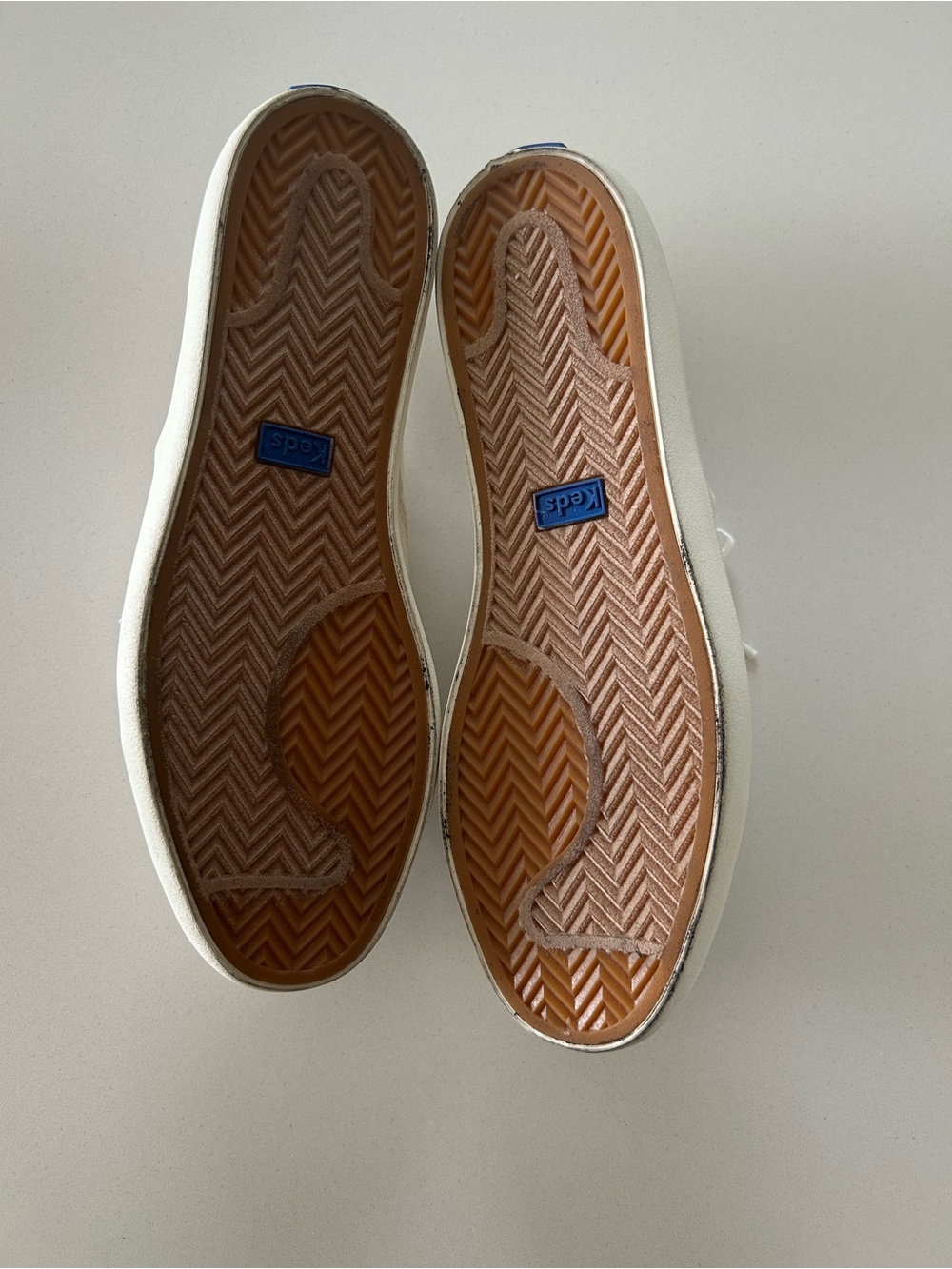 Keds White Championship Canvas Sneakers - Women's - Picture 4 of 5